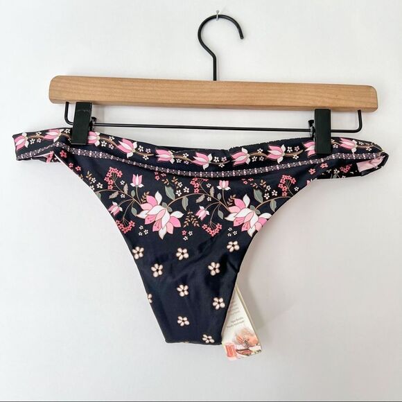 Agua Bendita Polly Selene Low Rise Bikini Bottom in Black L - Picture 8 of 8